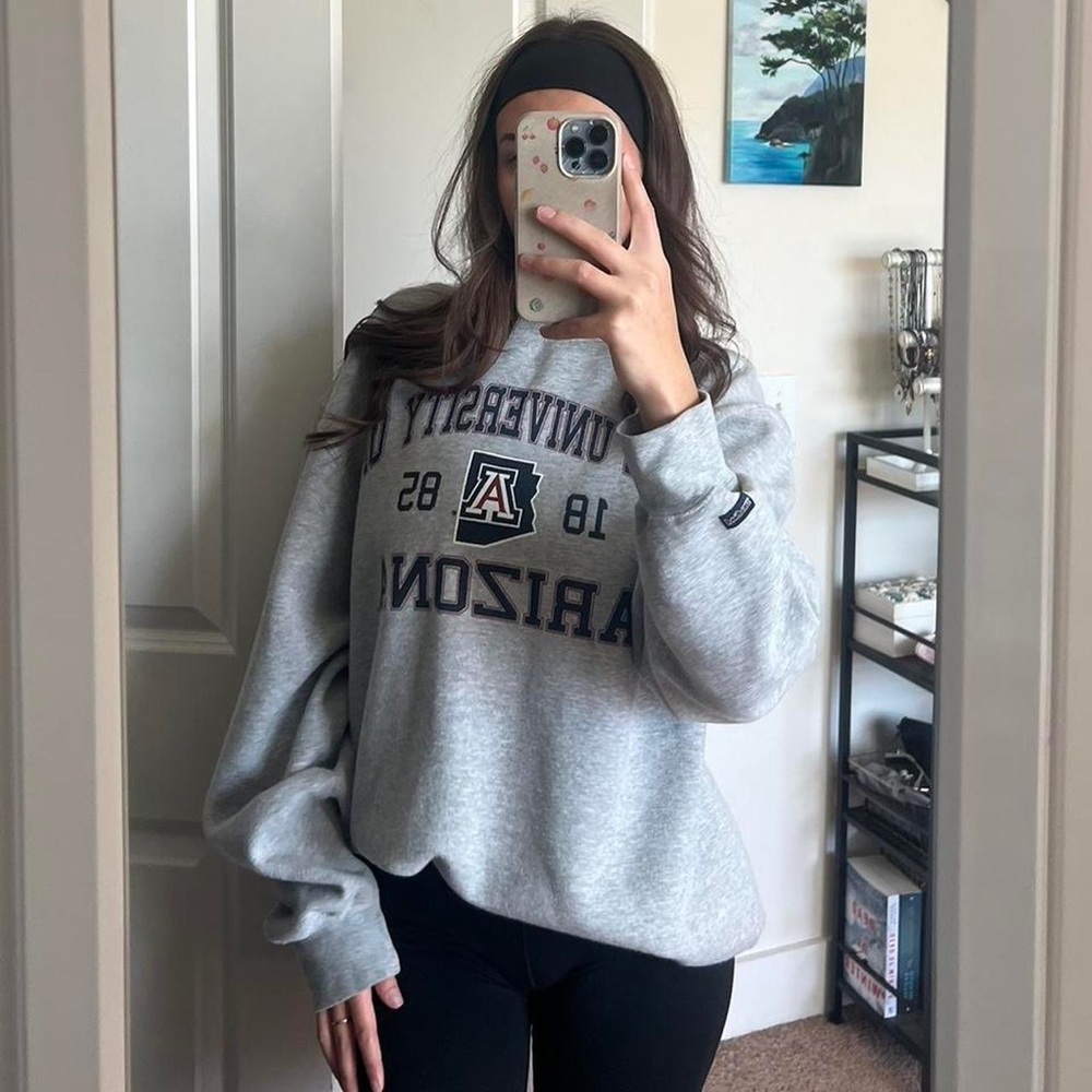 vintage jansport university of arizona crewneck